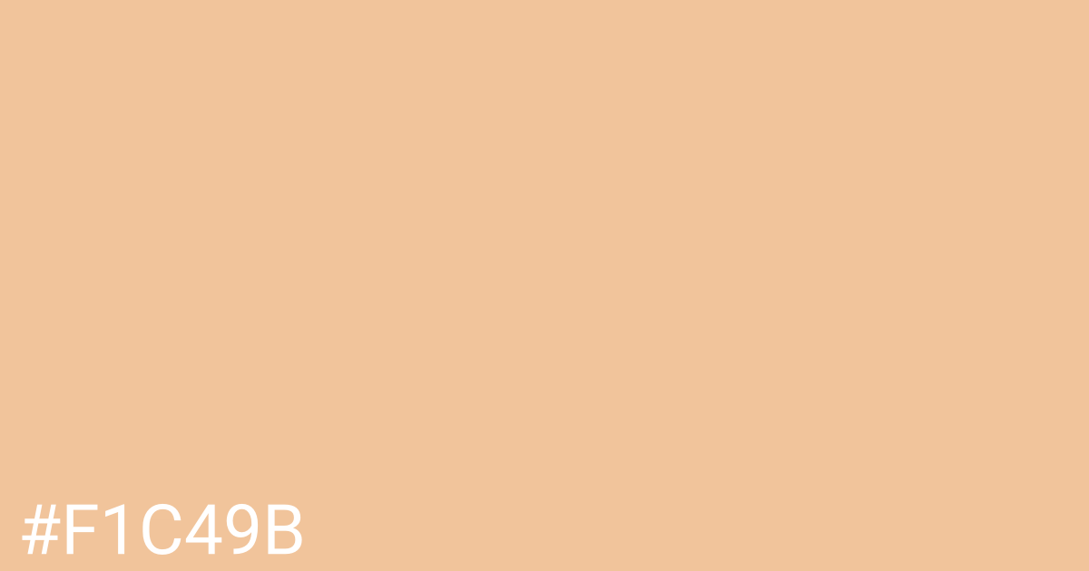 Hex color #f1c49b graphic