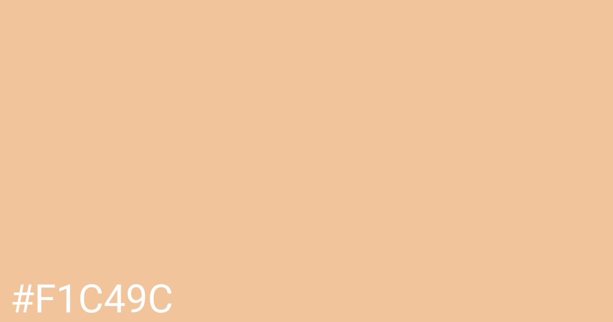 Hex color #f1c49c graphic