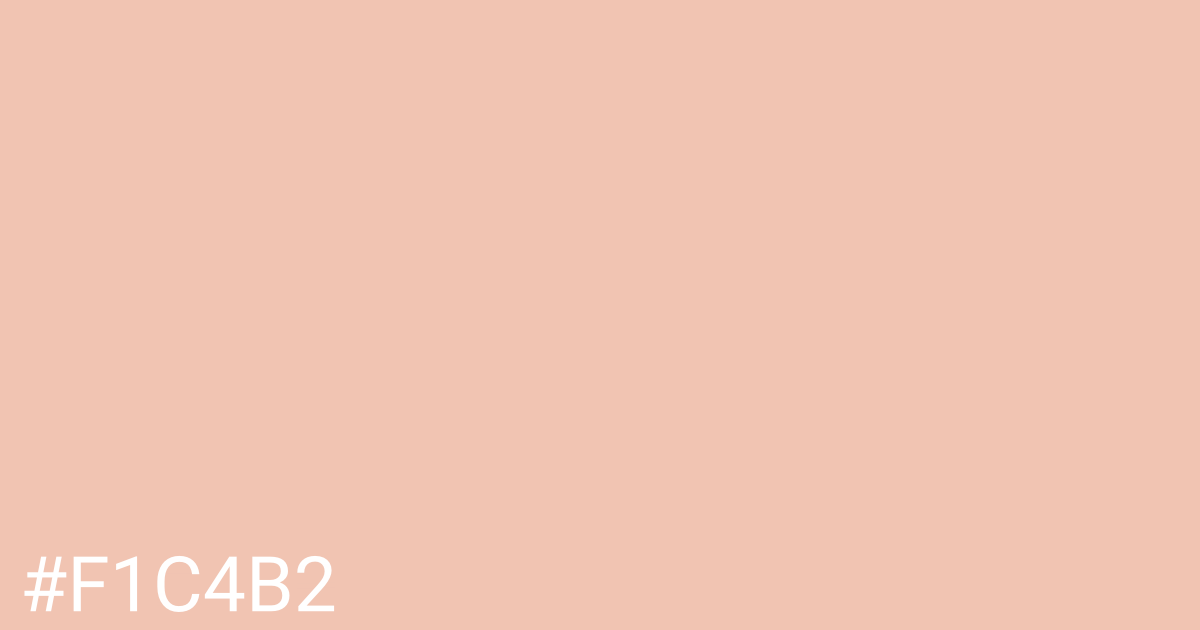 Hex color #f1c4b2 graphic