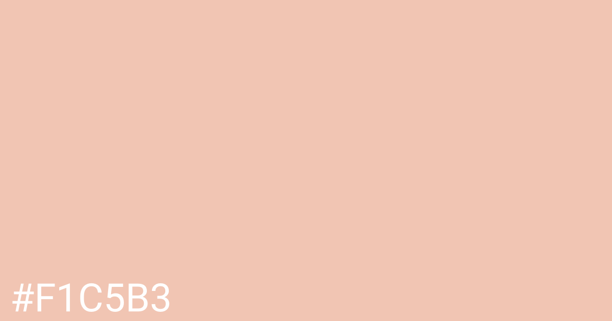 Hex color #f1c5b3 graphic