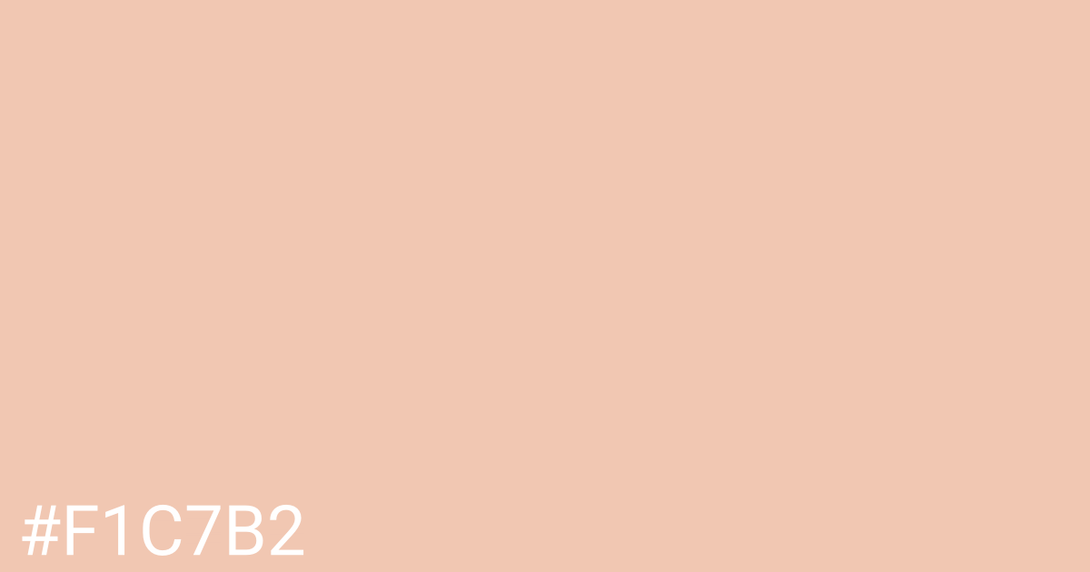 Hex color #f1c7b2 graphic