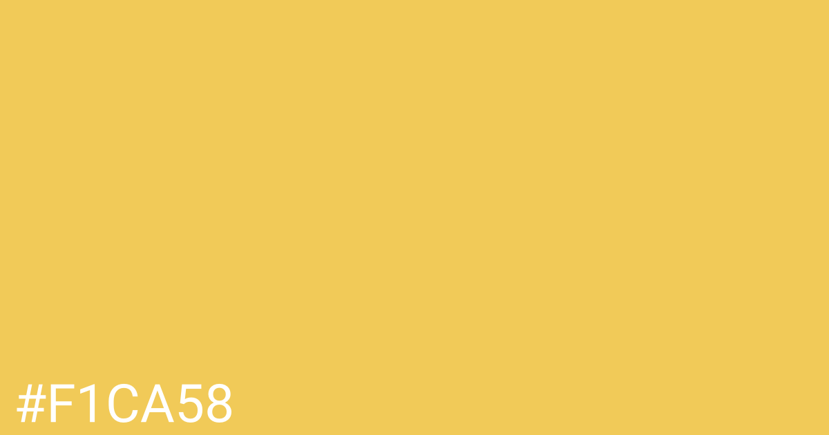 Hex color #f1ca58 graphic