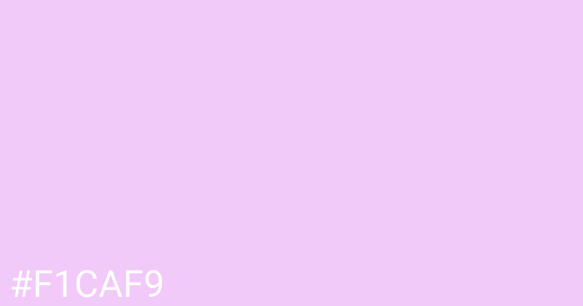 Hex color #f1caf9 graphic