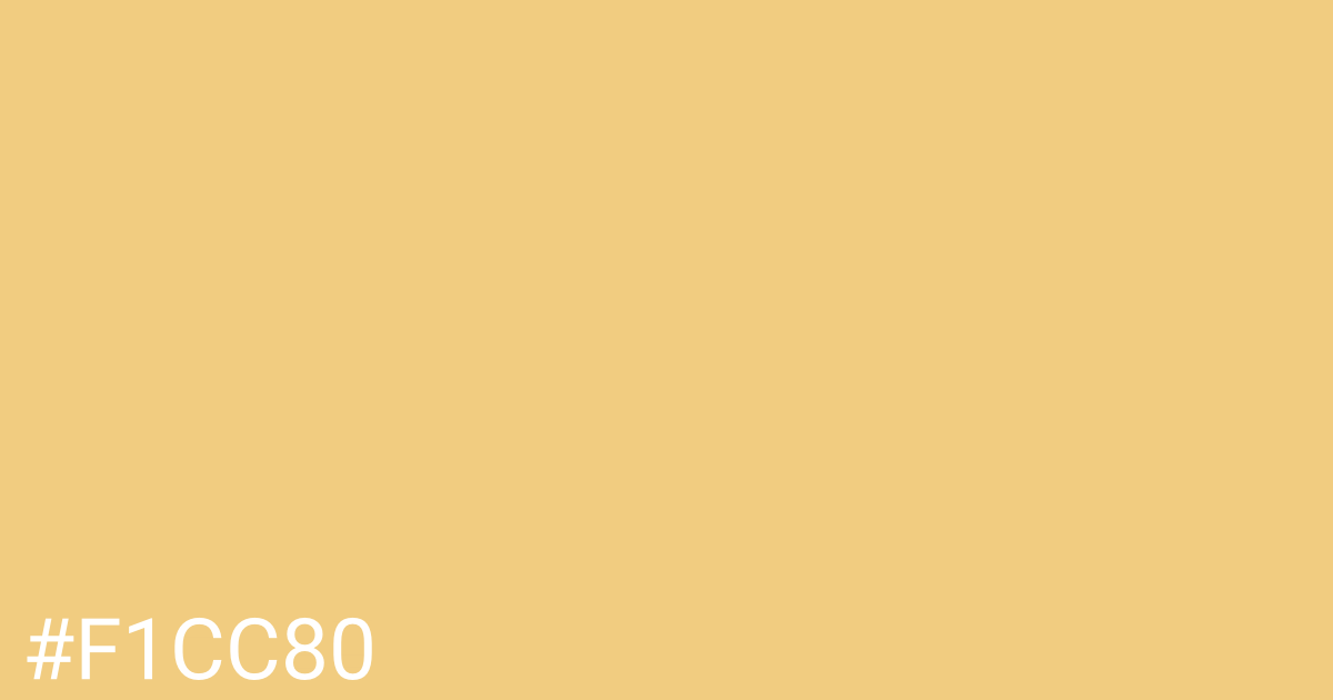 Hex color #f1cc80 graphic