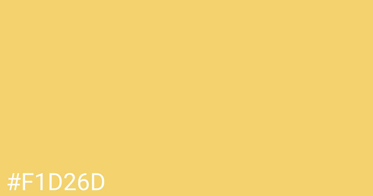 Hex color #f1d26d graphic