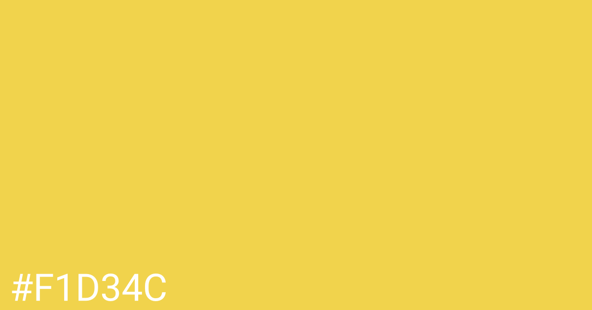 Hex color #f1d34c graphic