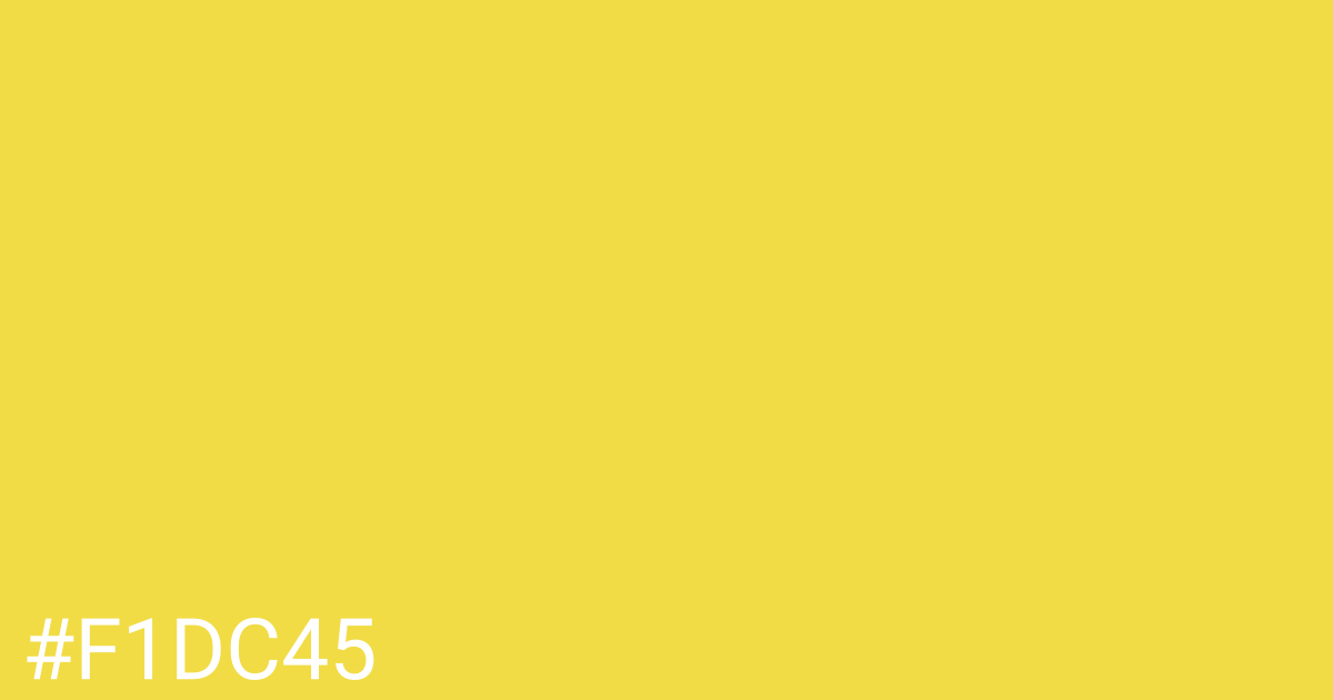 Hex color #f1dc45 graphic