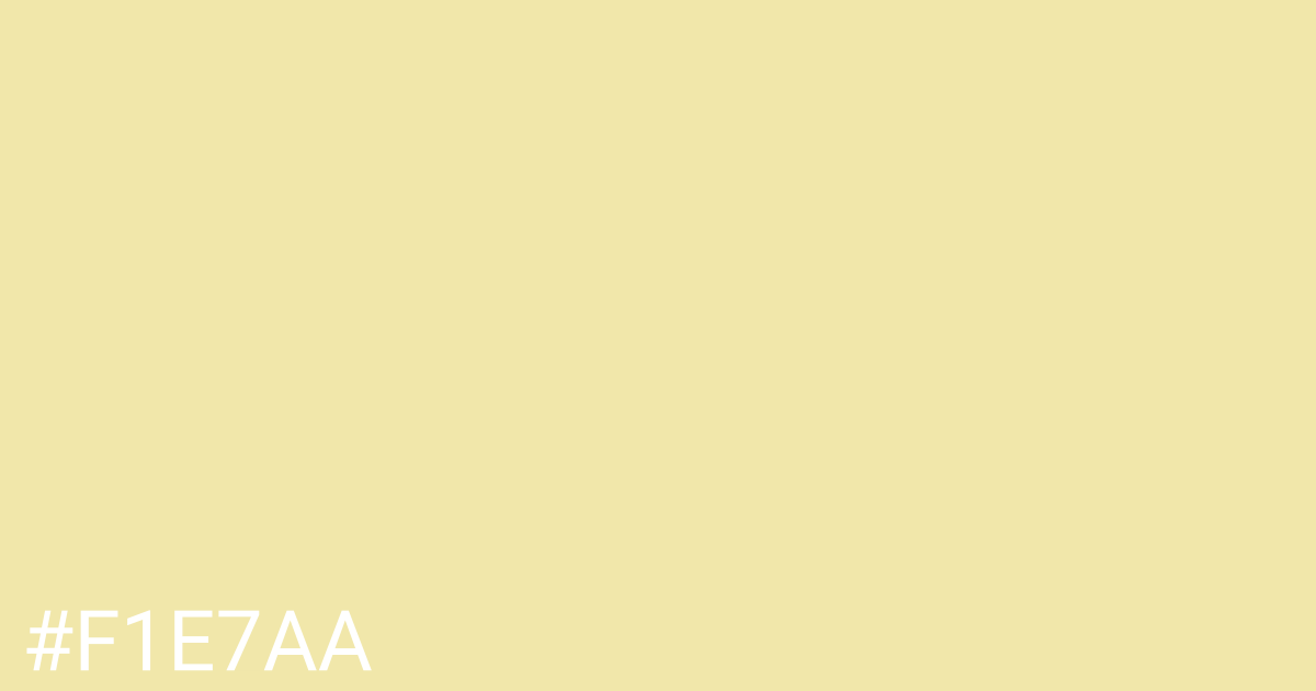 Hex color #f1e7aa graphic