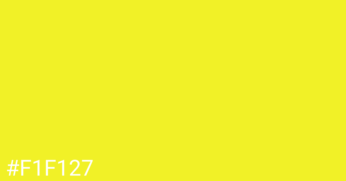 Hex color #f1f127 graphic