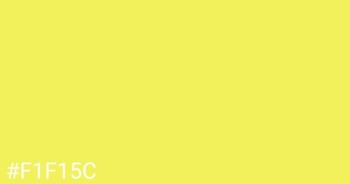 Hex color #f1f15c graphic