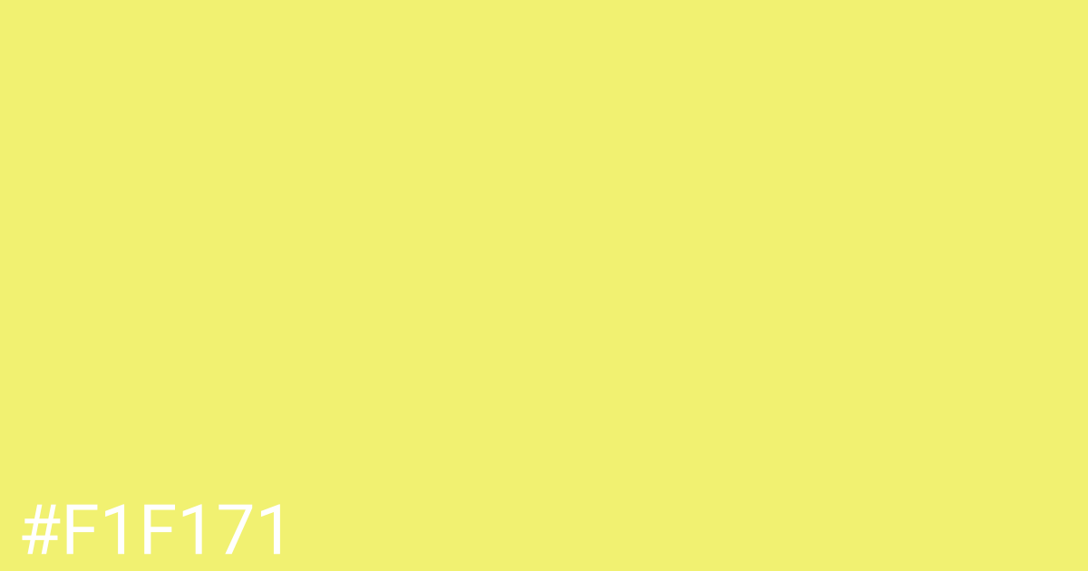 Hex color #f1f171 graphic