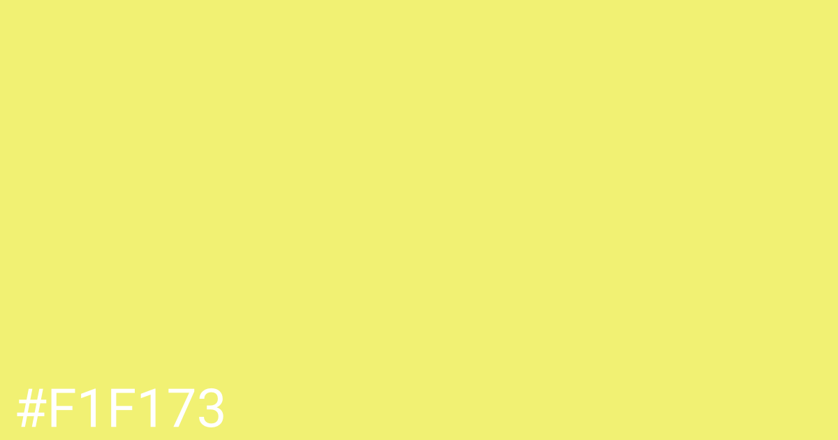 Hex color #f1f173 graphic