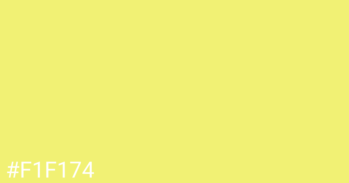 Hex color #f1f174 graphic