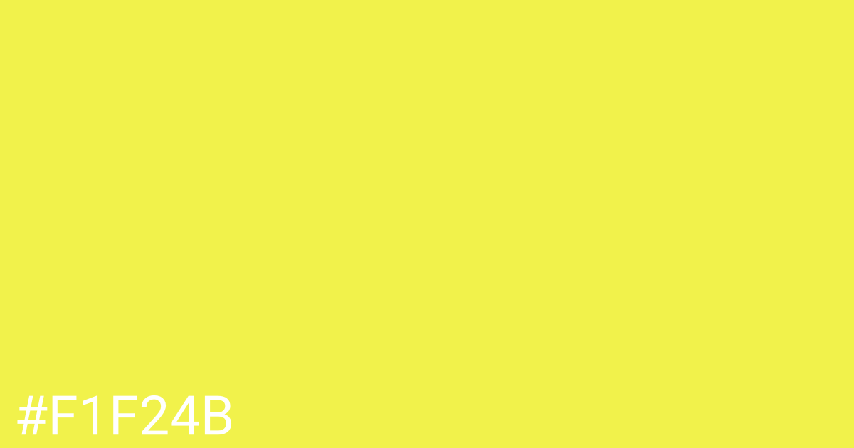 Hex color #f1f24b graphic