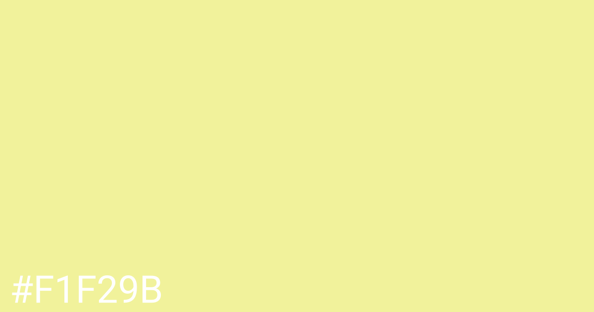 Hex color #f1f29b graphic