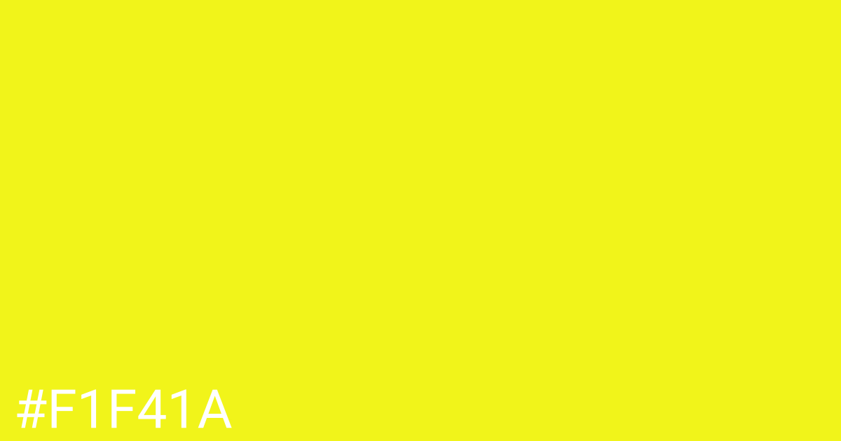 Hex color #f1f41a graphic