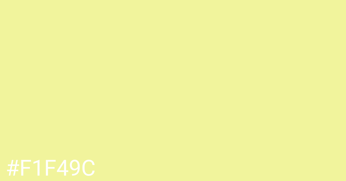 Hex color #f1f49c graphic