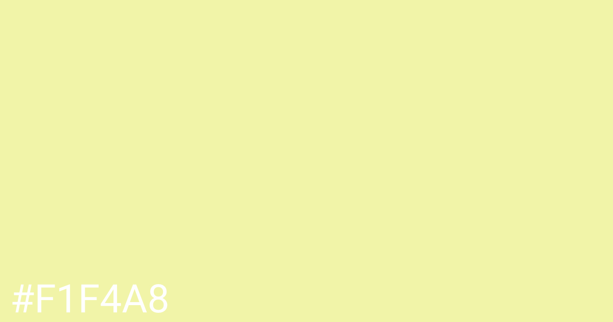 Hex color #f1f4a8 graphic