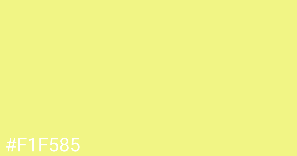 Hex color #f1f585 graphic