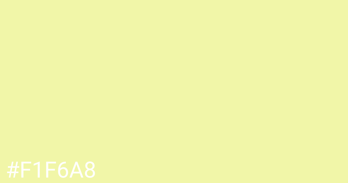 Hex color #f1f6a8 graphic