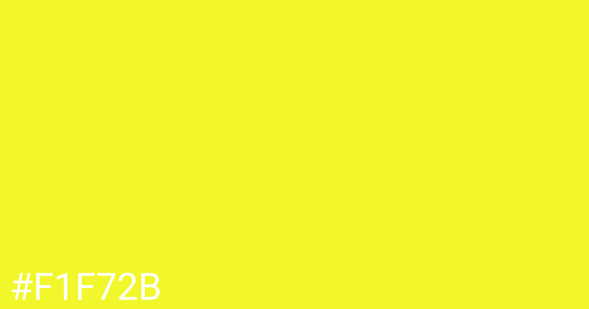 Hex color #f1f72b graphic