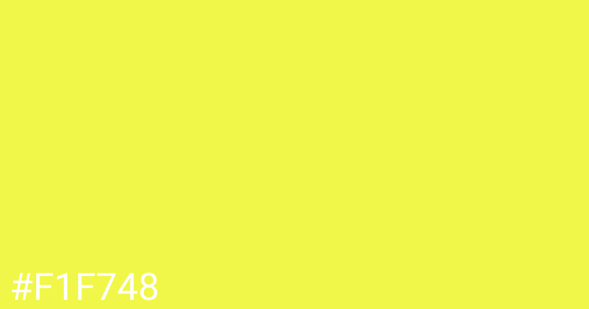 Hex color #f1f748 graphic
