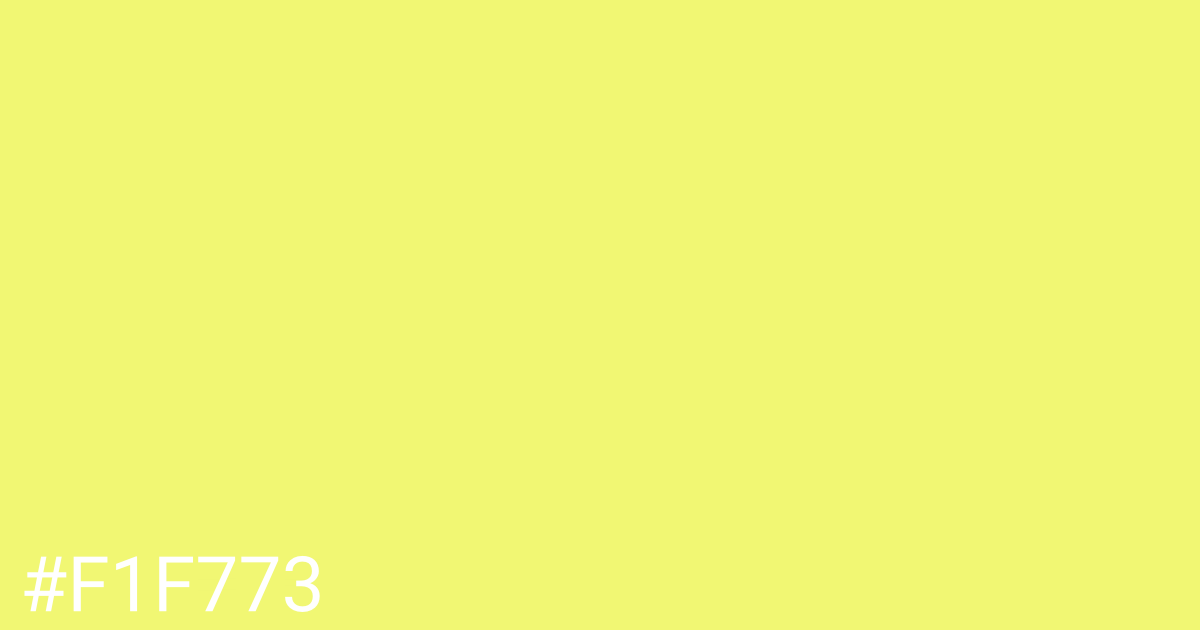 Hex color #f1f773 graphic