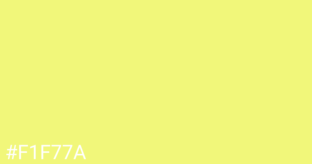 Hex color #f1f77a graphic