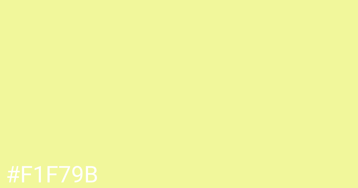 Hex color #f1f79b graphic