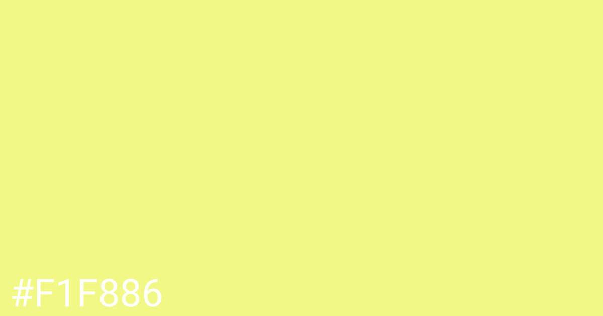 Hex color #f1f886 graphic