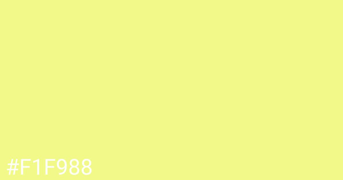 Hex color #f1f988 graphic