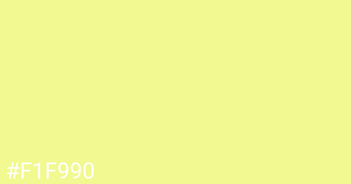 Hex color #f1f990 graphic