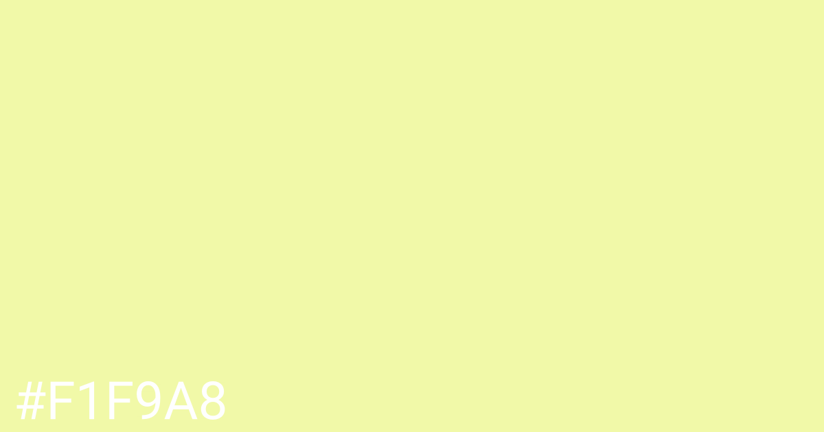 Hex color #f1f9a8 graphic