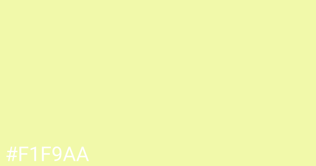 Hex color #f1f9aa graphic