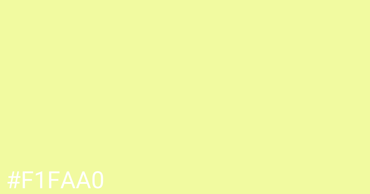 Hex color #f1faa0 graphic