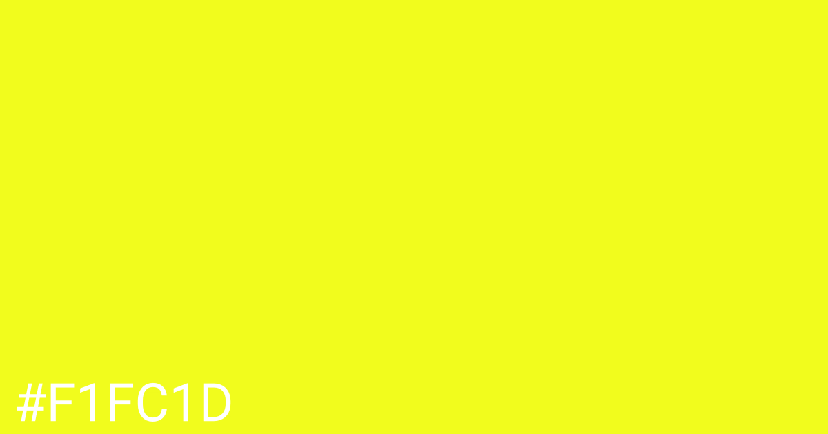 Hex color #f1fc1d graphic