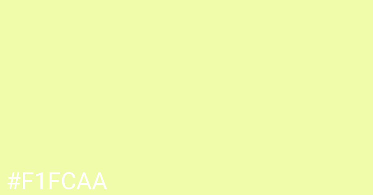 Hex color #f1fcaa graphic