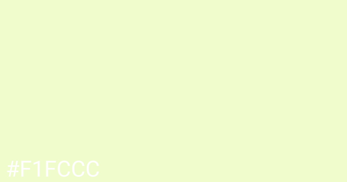 Hex color #f1fccc graphic