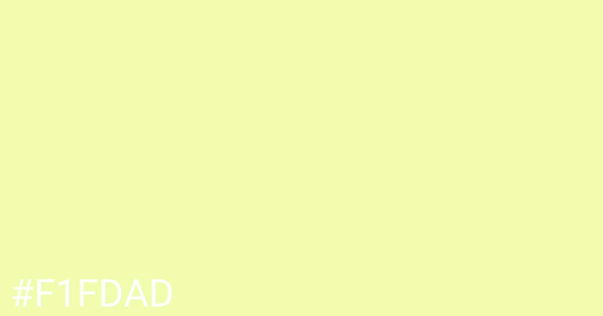 Hex color #f1fdad graphic