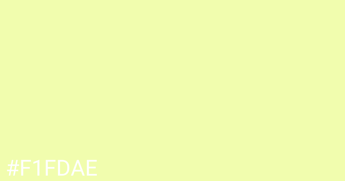 Hex color #f1fdae graphic