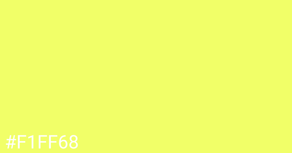 Hex color #f1ff68 graphic