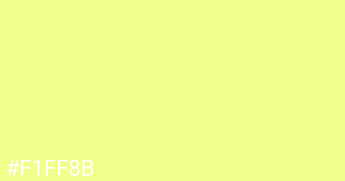 Hex color #f1ff8b graphic