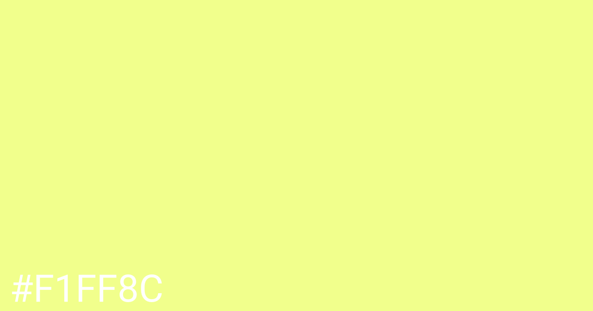 Hex color #f1ff8c graphic