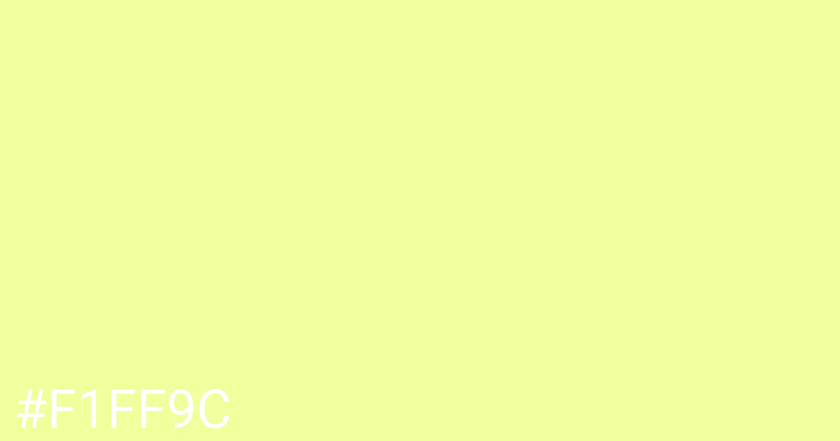 Hex color #f1ff9c graphic