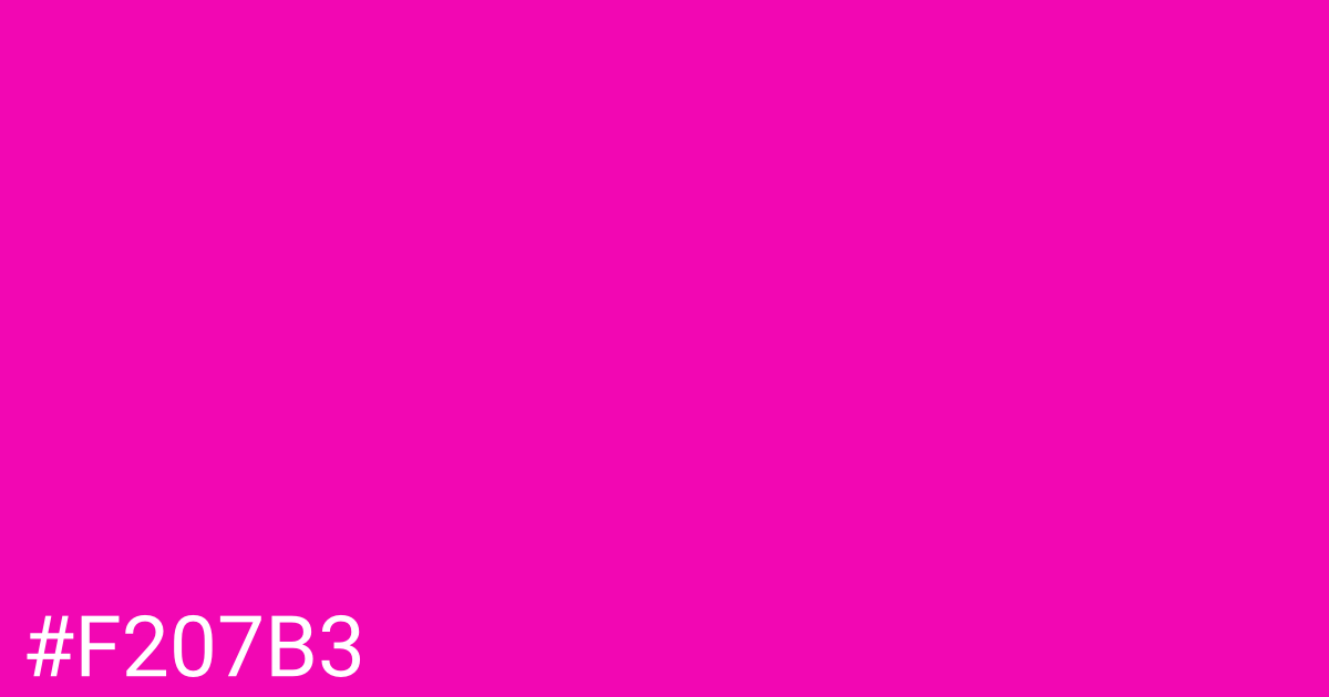 Hex color #f207b3 graphic