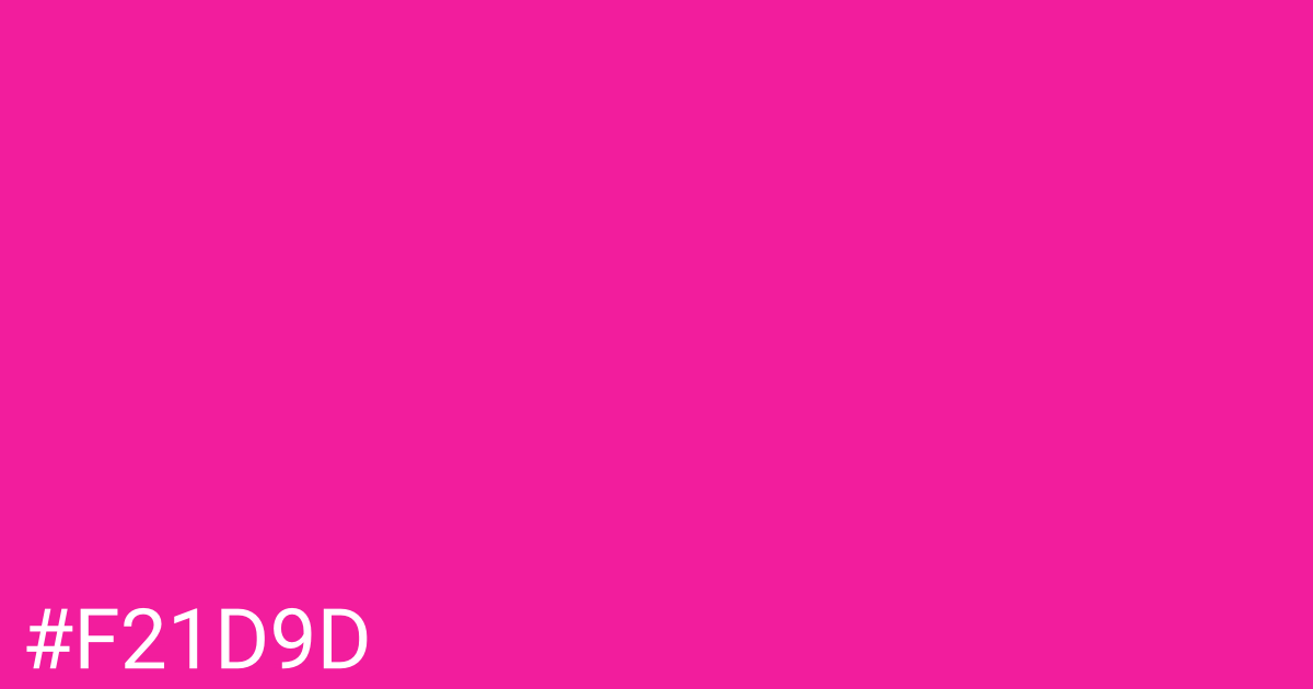 Hex color #f21d9d graphic