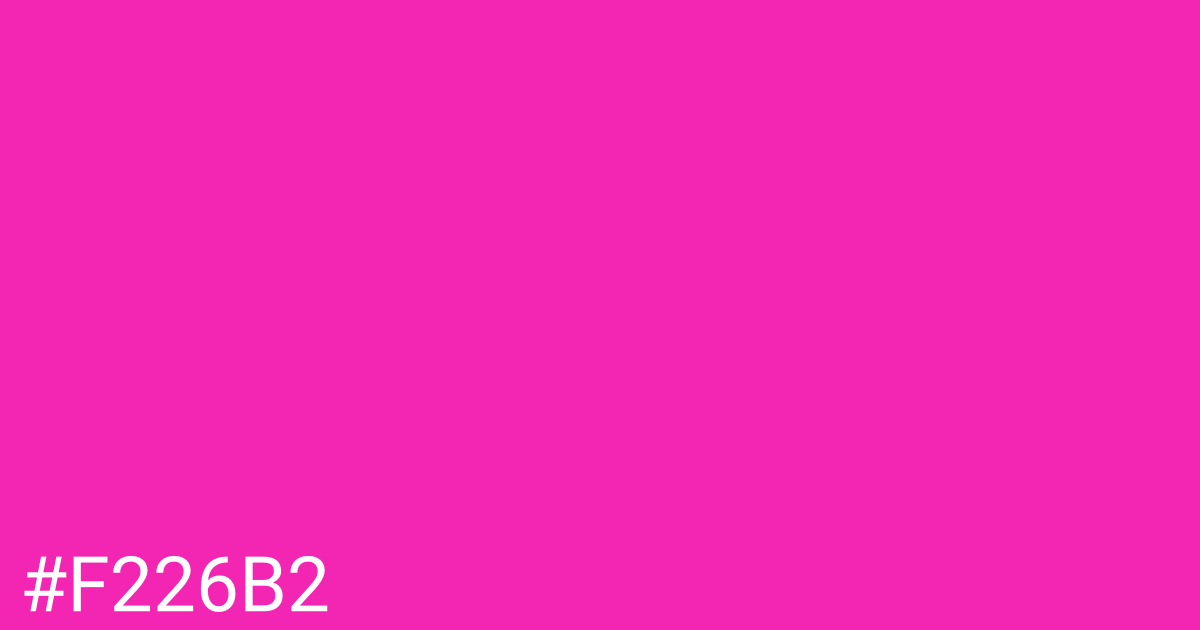 Hex color #f226b2 graphic