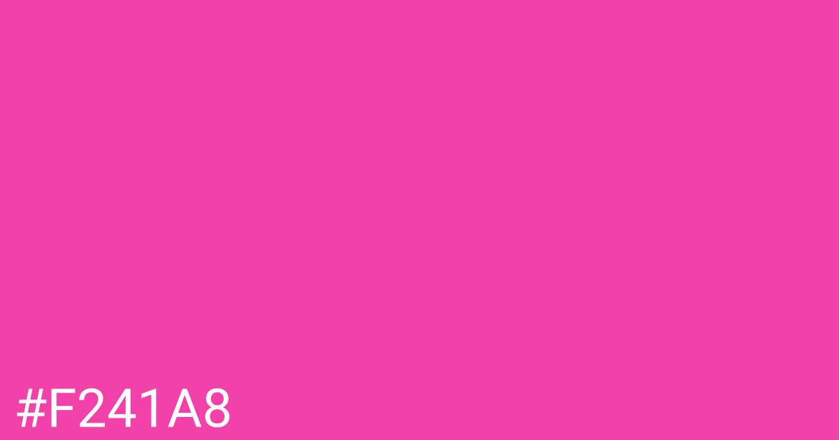 Hex color #f241a8 graphic