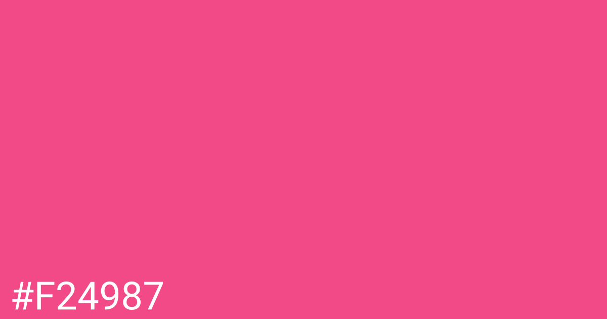 Hex color #f24987 graphic