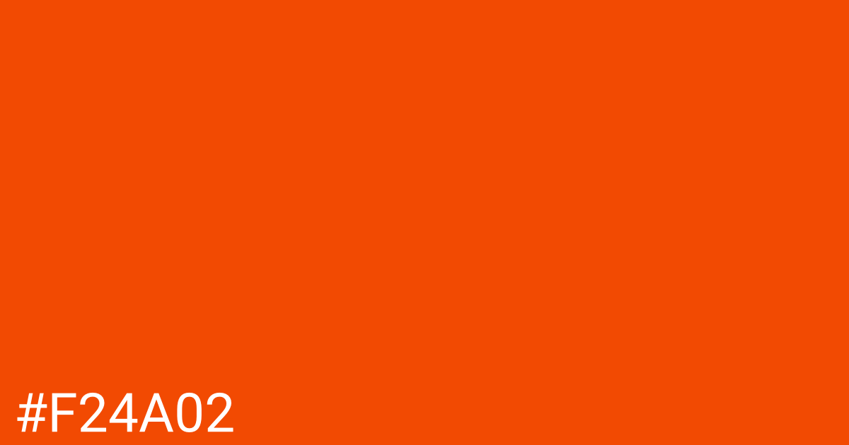 Hex color #f24a02 graphic